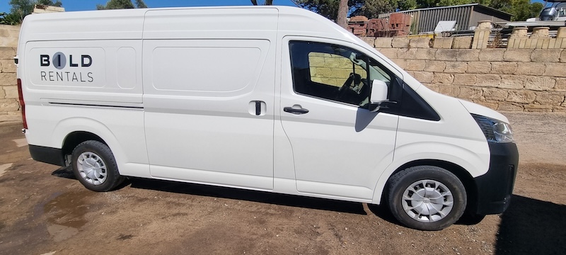 Toyota HiAce Van - Large for hire in Perth - Our biggest van option
